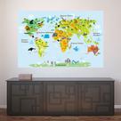 Painel Adesivo de Parede - Mapa Mundi - Mundo - 1349png
