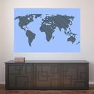Painel Adesivo de Parede - Mapa Mundi - Mundo - 1366pnm