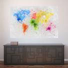 Painel Adesivo de Parede - Mapa Mundi - Mundo - 1667png