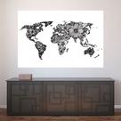 Painel Adesivo de Parede - Mapa Mundi - Mundo - 1814png