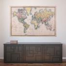 Painel Adesivo de Parede - Mapa Mundi - Mundo - 837pnm