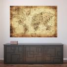 Painel Adesivo de Parede - Mapa Mundi Vintage - 424png Painel Adesivo de Parede - Mapa Mundi Vintage - 424png
