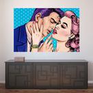Painel Adesivo de Parede - Pin-up - Casal - 881pnm