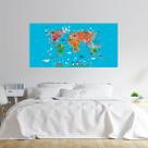 Painel Adesivo Papel de Parede Mapa Mundi N015299 2,00X1,00M Painel Adesivo Papel de Parede Mapa Mundi N015299 2,00X1,00M