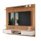 Painel Atlas Lukaliam Móveis MDF TV até 70 Polegadas Jequitiba Com Off White