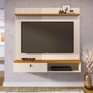 Painel Bancada Suspensa Iris Porta Basculante Cinamomo e Off White - Pallazio