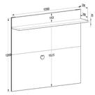 Painel Benevello 40" em Mdp com Prateleira Branco com Siena