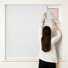 Painel Blackout Janela com tiras autocolantes Anti Insetos Bloqueia Luz Tamanho P M G