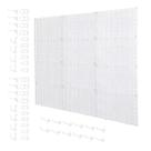 Painel Branco De Ferramentas Organizador Plastico Ajustável 69x89cm Modular Ajustável Facil de Instalar