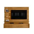 Painel C/ Rack Bancada Sala Estar TV Até 65 Polegadas 2 Fitas LED 2 Portas De Correr 3 Prateleiras Atena Painel C/ Rack Bancada Sala Estar TV Até 65 Polegadas 2 Fitas LED 2 Portas De Correr 3 Prateleiras Atena