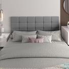 Painel Cabeceira Box Khalifa 0,90 Painel Parede Cinza