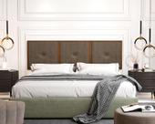 Painel Cabeceira Box King 1,95 Duda Madeira Suede Marrom - Comprar Moveis em Casa Painel Cabeceira Box King 1,95 Duda Madeira Suede Marrom - Comprar Moveis em Casa