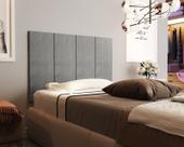 Painel Cabeceira Box Million Para Cama 0,90 Suede Cor Cinza