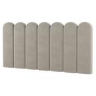 Painel Cabeceira Cama Box Solteiro Lana 100cm Suede Bege - Desk Design Painel Cabeceira Cama Box Solteiro Lana 100cm Suede Bege - Desk Design