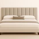 Painel Cabeceira Cama Queen Kit Modulo Veludo Kit 8 Modulos Bege