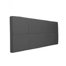 Painel Cabeceira Casal 1,40cm Cinza.