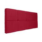 Painel Cabeceira Casal 1,40cm Vermelho.