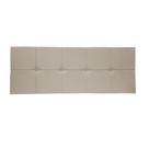 Painel Cabeceira De Casal Super King 195cm Para Cama Box Nina Suede Bege - SAMóveis