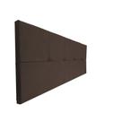 Painel Cabeceira De Casal Super King 195cm Para Cama Box Nina Suede Marron- SA Móveis