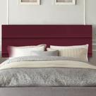 Painel Cabeceira Estofada Argentina 195cm Cama Box King material sintético Bordo- MABE MAGAZINE