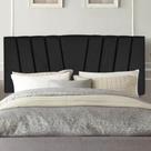 Painel Cabeceira Estofada Bélgica 100cm Cama Box Solteiro Suede Preto- MABE MAGAZINE Painel Cabeceira Estofada Bélgica 100cm Cama Box Solteiro Suede Preto- MABE MAGAZINE