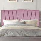 Painel Cabeceira Estofada Bélgica 100cm Cama Box Solteiro Suede Rosa Bebe- Mabe Magazine