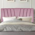 Painel Cabeceira Estofada Bélgica 160cm Cama Box Queen Veludo Rosa Bebe- MABE MAGAZINE