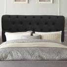 Painel Cabeceira Estofada Paris 140cm Cama Box Casal material sintético Preto- MABE MAGAZINE Painel Cabeceira Estofada Paris 140cm Cama Box Casal material sintético Preto- MABE MAGAZINE