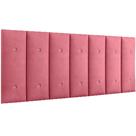 Painel Cabeceira Greta Plus 140cm Casal para Quarto Rosa