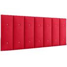 Painel Cabeceira Greta Plus 140cm Casal para Quarto Vermelho
