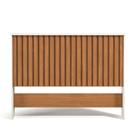 Painel Cabeceira Ripada Modular Rustica MDF Cama Queen 1,60