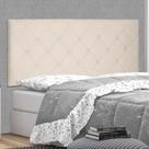 Painel Cabeceira Tânia King 1,95m Suede Veludo Spezzia Decor