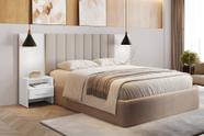 Painel Cama Box Casal Everest Com 2 Mesa de Cabeceira Novo Horizonte Painel Cama Box Casal Everest Com 2 Mesa de Cabeceira Novo Horizonte