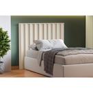 Painel Cama Box Madeirado Cabeceira Vitoria Solteiro Off White - Europa