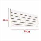 Painel canaletado 18mm branco altura 60 cm comp 120 cm