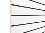 Painel Canaletado 90x60 branco 18mm com canaletas de pvc Preto