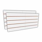 Painel canaletado canelado placa mdf loja branca 60x120
