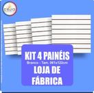 Painel Canaletado MDF 18MM Branco Painel Canaletado MDF 18MM Branco