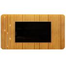 Painel Celine para TV até 75 Polegadas com LED DJ Cor Bali Cedro Painel Celine para TV até 75 Polegadas com LED DJ Cor Bali Cedro