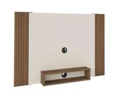 Painel Cine 47" Pinho Ripado com Off White Artely