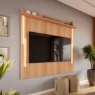 Painel Com Led Para Tv Até 70 Polegadas Sevilla 183cm Jequitibá Painel Com Led Para Tv Até 70 Polegadas Sevilla 183cm Jequitibá