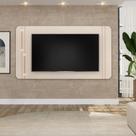 Painel com LED para TV até 75 Polegadas Ariana Off White- MABE MAGAZINE