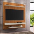 Painel com Prateleira Nantes Ripado Off White Painel com Prateleira Nantes Ripado Off White