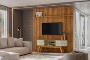 Painel com Rack New Laguna Para TV até 75 Polegadas - Cumaru Opala - Madetec