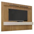 Painel Curitiba com Nicho 224cm para Tv Até 75 Polegadas Valdemoveis Cor Cinamomo Off White Painel Curitiba com Nicho 224cm para Tv Até 75 Polegadas Valdemoveis Cor Cinamomo Off White