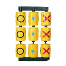 Painel de atividades ao ar livre Tic Tac Toe Spinner Barcaloo Yellow