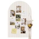 Painel de Avisos de Feltro Arqueado OMKSIH 89 x 61 cm Bege com 6 Peças Painel de Avisos de Feltro Arqueado OMKSIH 89 x 61 cm Bege com 6 Peças