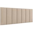 Painel de Cabeceira Casal para Quarto Greta 140cm Bege