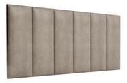Painel de Cabeceira para Cama Box Casal Estofada 140 cm Várias Cores