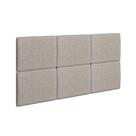Painel de Cama Box Estofada Casal/Queen Lucca (6 Unidades) Casal - Suede Turim - Rufato